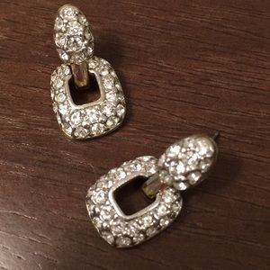 💎SALE💎 diamonds square drop earrings